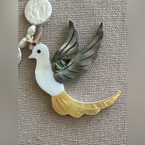 22-1/2 inch Freshwater Pearl Coin bead necklace NWOT - Picture 4 of 12